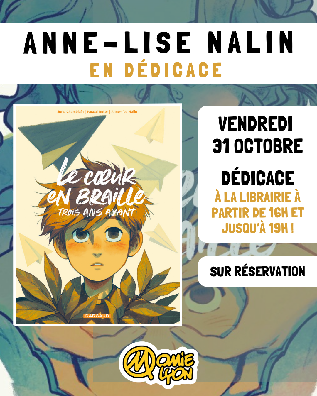 Dédicace Momie BD Lyon – Anne-Lise Nalin – 31/10