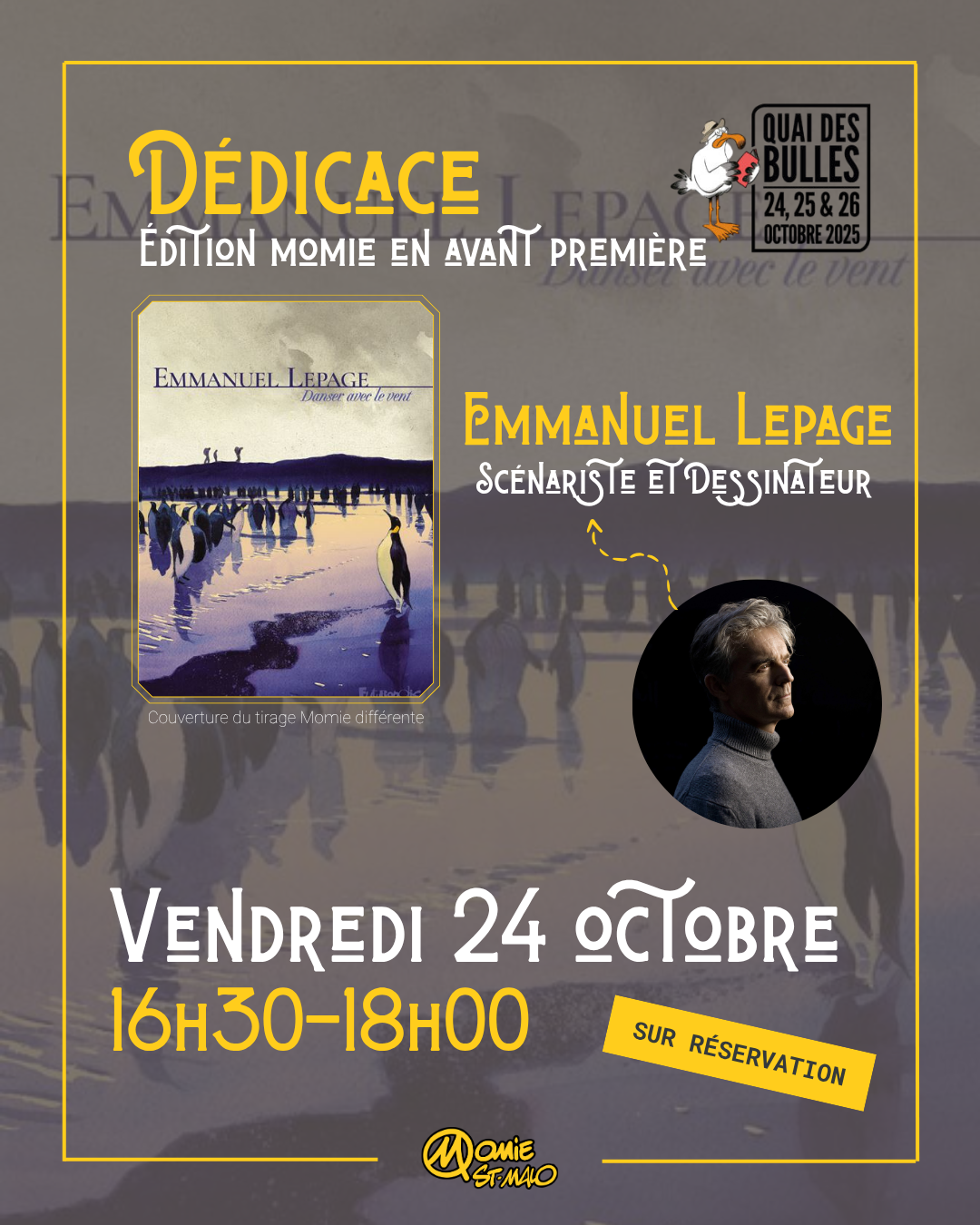 Dédicace Momie St Malo – Emmanuel Lepage – 24/10/25