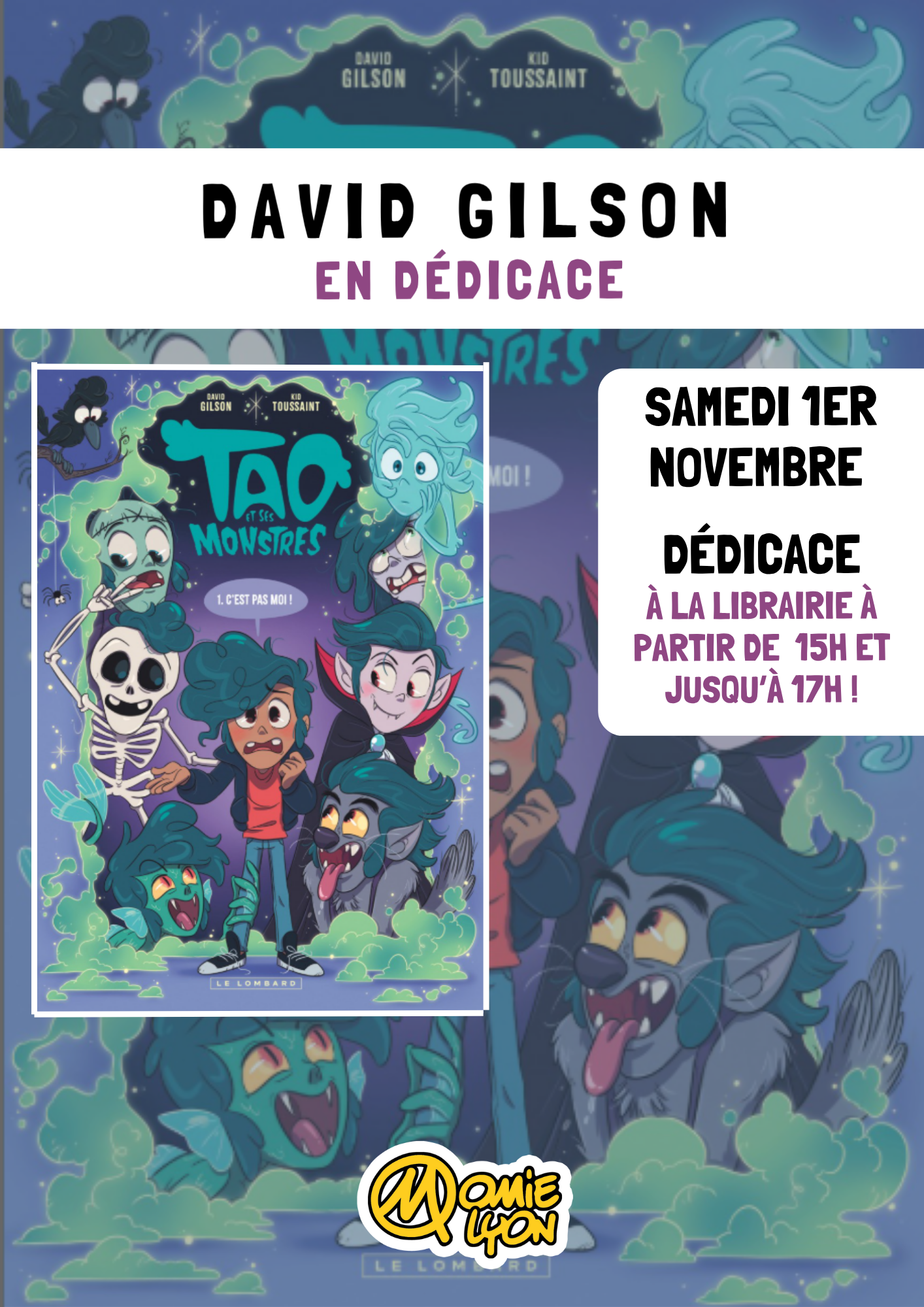 Dédicace Momie Kids Lyon – Dédicace avec David Gilson – 1/11/25