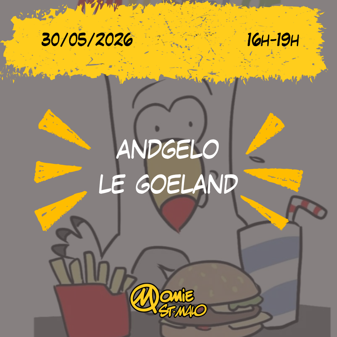 Dédicace à Momie Saint Malo – Andgelo le Goéland – 30/05/2026