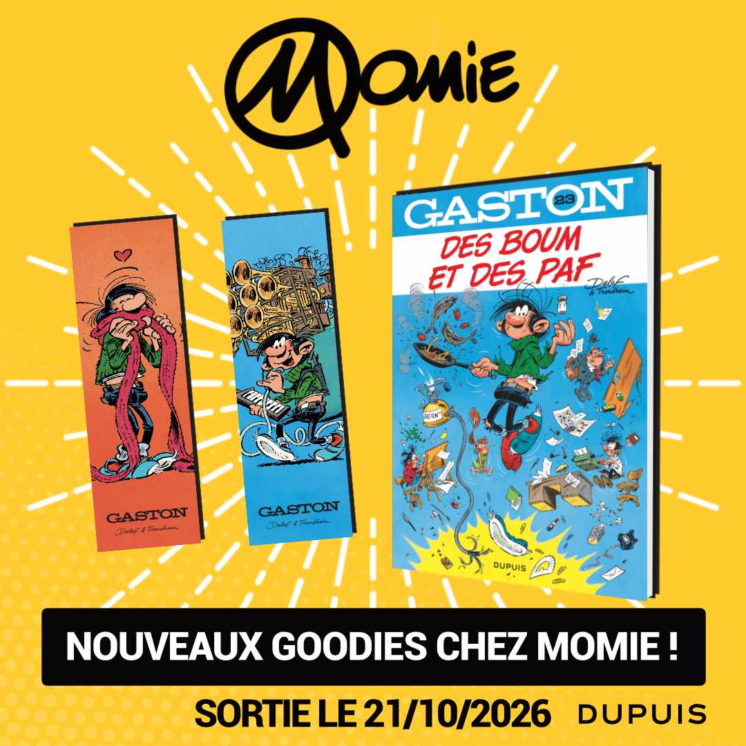 Marque-pages exclusifs – Gaston, des boum et des paf – 21/10/2026
